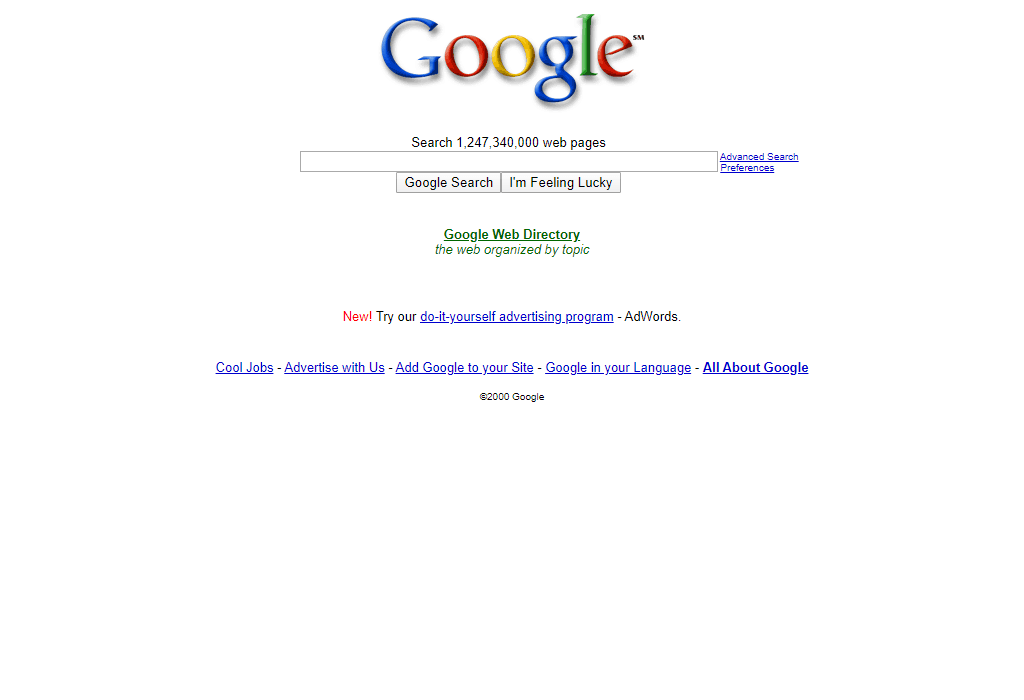 Google as I first remembered it